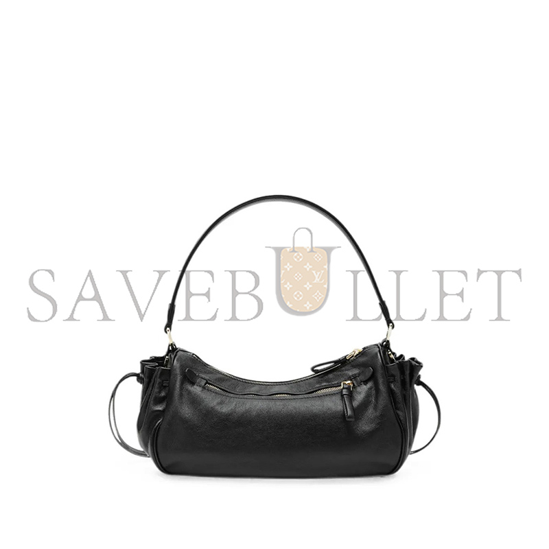 Pra*a LOGO-PLAQUE DRAWSTRING SHOULDER BAG 1BC296 (27*19*9.5cm)